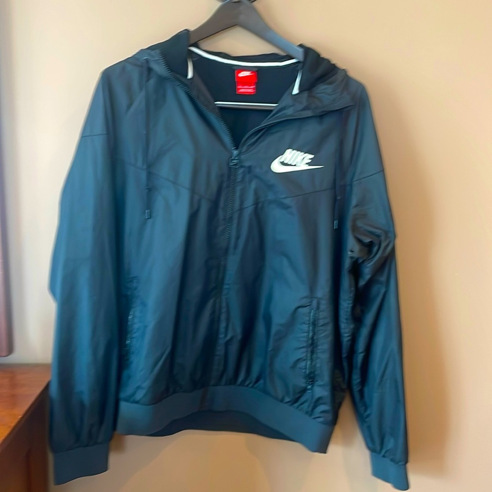 Like New! Nike Black Wind Breaker Jacket- Size XL